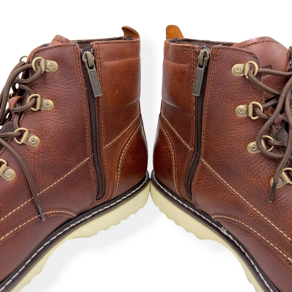 NEW Harley Davidson Men's 13 M Hagerman Riding Boots Barley Brown D93756 w BOX